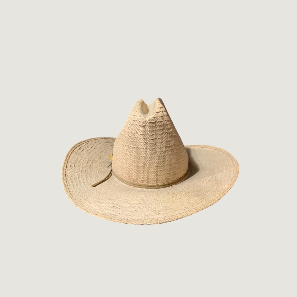 Bailey U-Rollit Cowboy Hat Mens 7 3/8  Tan Straw Western Feather Rodeo